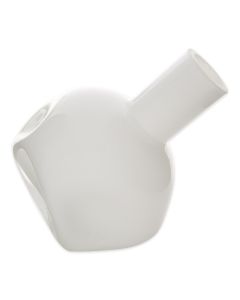 WHITE ABSTRACT VASE
