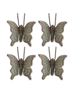 BUTTERFLY CAST IRON POT HANGER SET OF 4