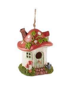 MUSHROOM COTTAGE BIRDHOUSE